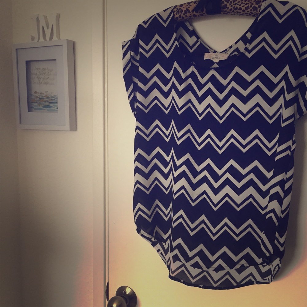 Pink Republic high low black and white sleeveless